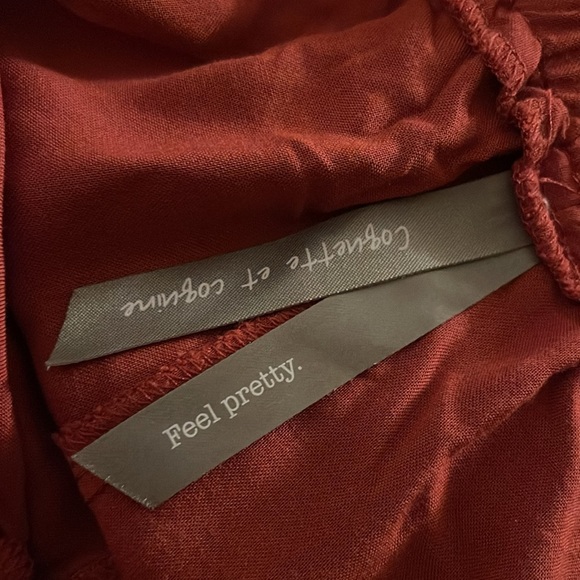 Bricks Red Wide-Leg Pants size 1X - Picture 6 of 8